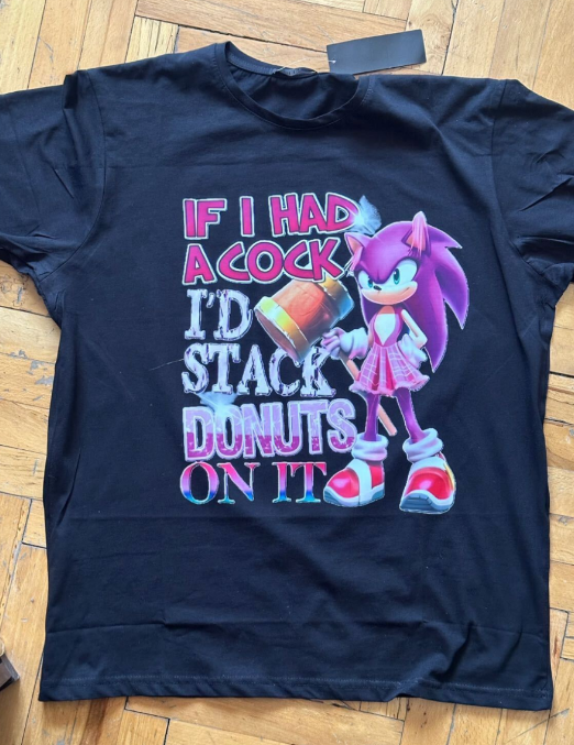 If ı had a cock y2k vıntage funny tee
