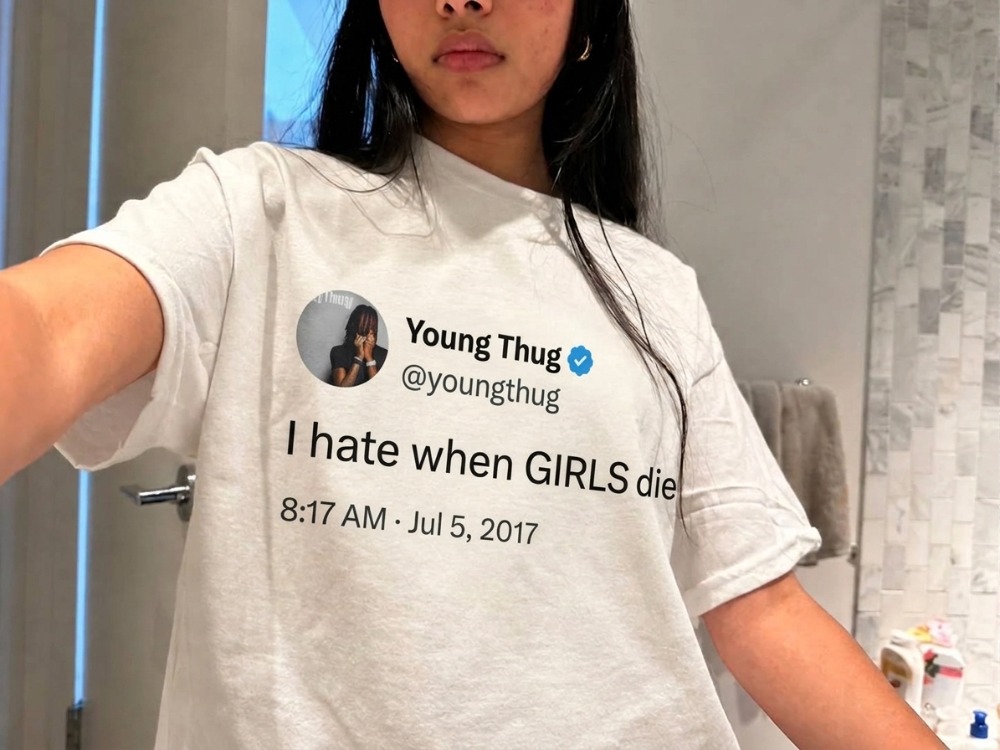 I hate when gırls die y2k vıntage tee