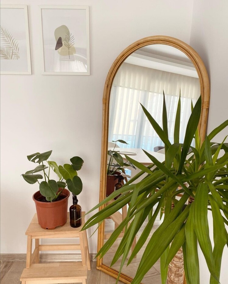 Bambu boy aynası çerçevesi aynasız