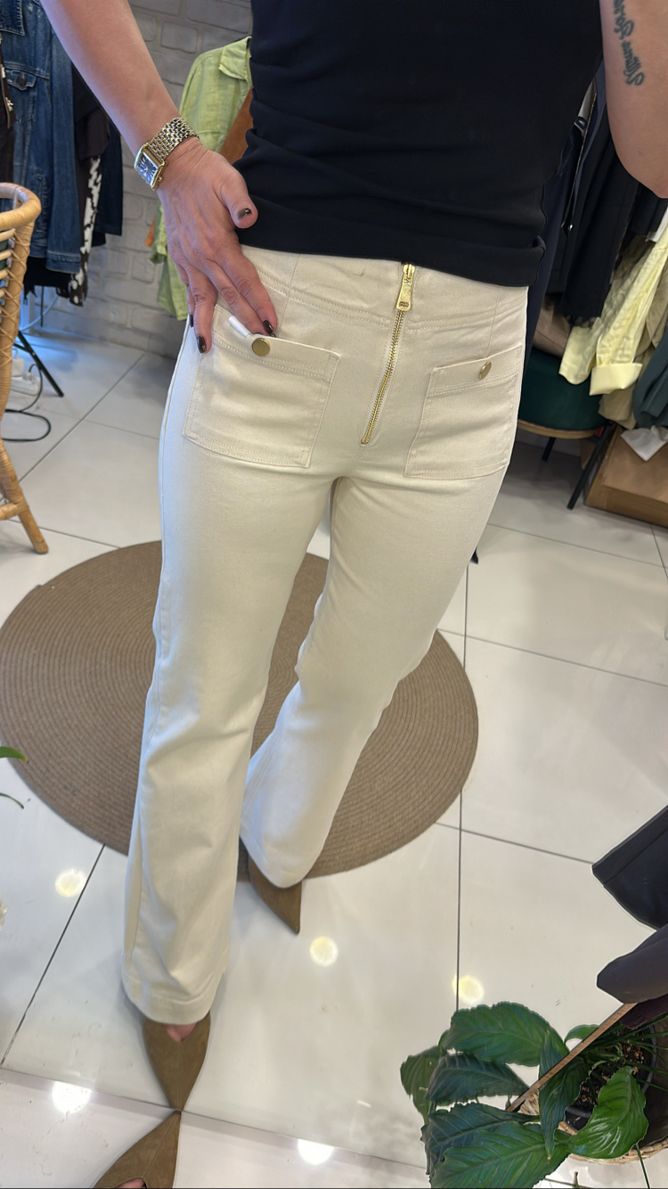 CEP DETAYLI KREM JEAN