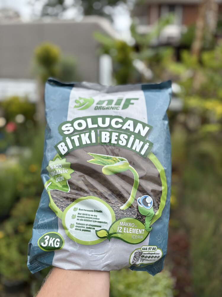 Nif organik solucan bitki besini 3 kg