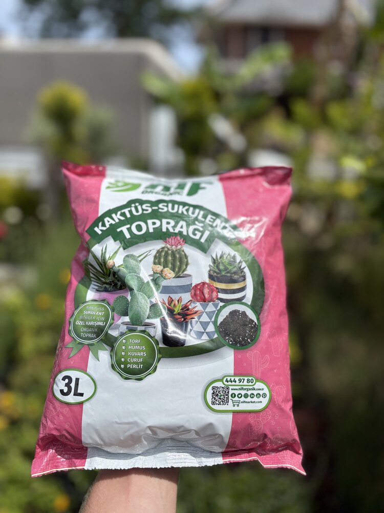 Nif organik kaktüs Sukulent toprağı 3 litre 