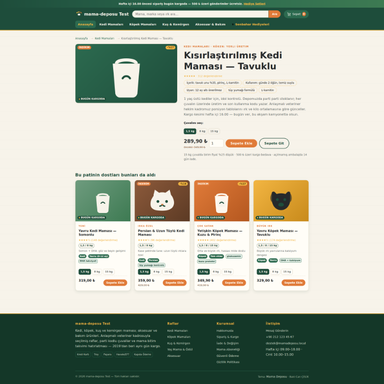 Mama Deposu OpenCart Temas