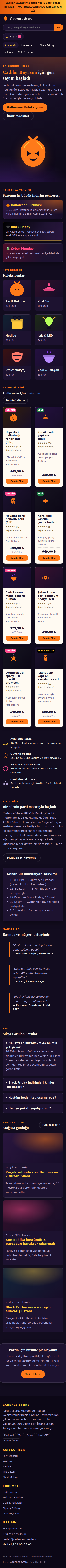 Cadence Store — Halloween & Q4 Teması