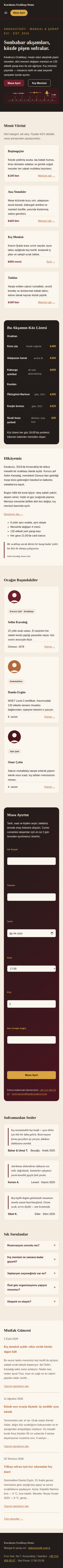 Bistro Rezervasyon Teması