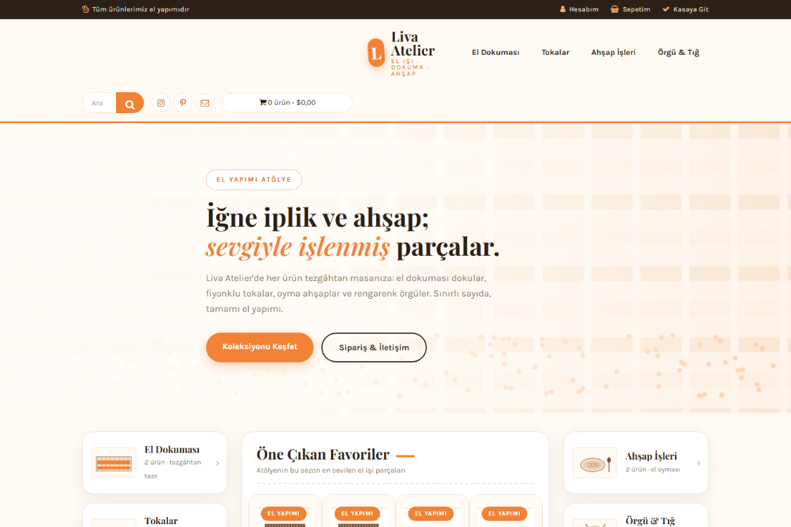 Liva Atelier OpenCart Teması