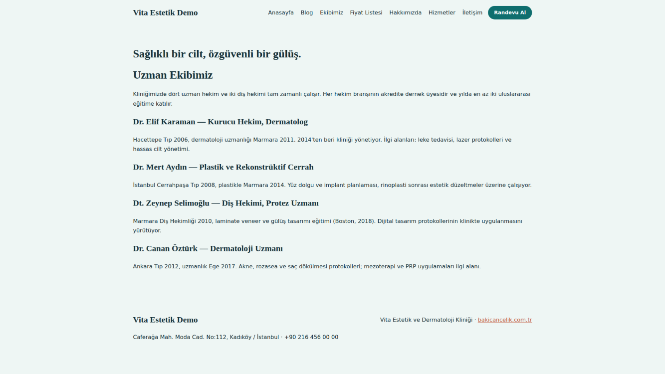 Klinik Estetik Teması