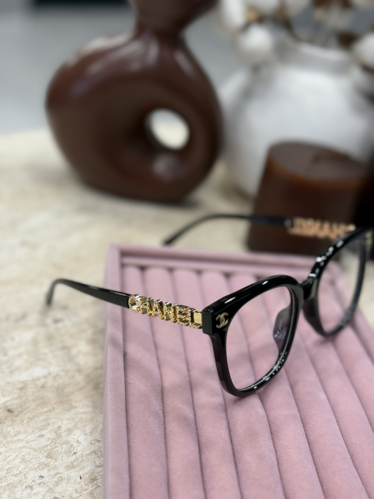 CHNNEL TAŞLI YAZILI OPTİK ŞEFFAF CAM