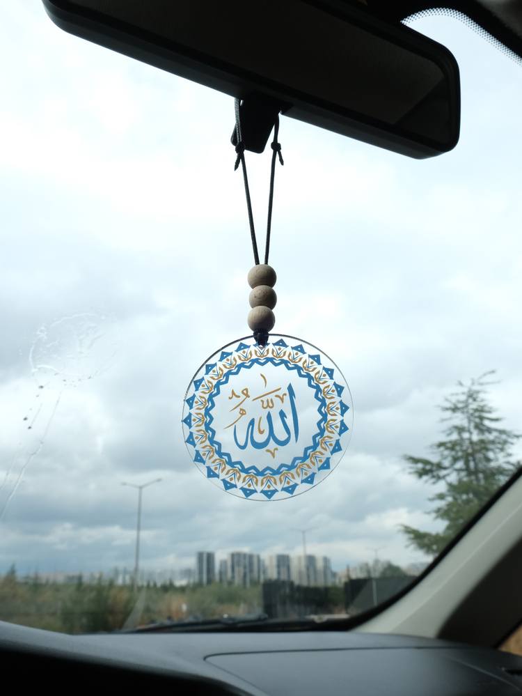 Balkhoon Motifli Allah Dikiz Aynası Süsü Araba Süsü Hediyelik Eşya