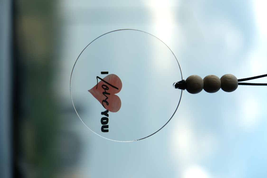 Balkhoon I Love You Minimalist Dikiz Aynası Süsü Araba Süsü Hediyelik Eşya