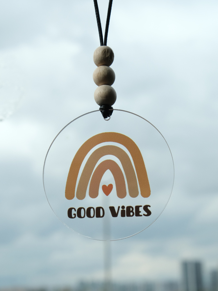 Balkhoon Good Vibes Bohem Gökkuşağı Dikiz Aynası Süsü Araba Süsü Hediyelik Eşya