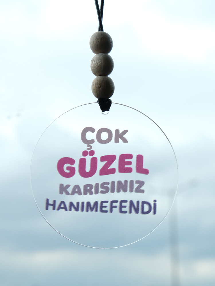 Balkhoon Çok Güzel Karısınız Hanımefendi Dikiz Aynası Süsü Araba Süsü Hediyelik Eşya