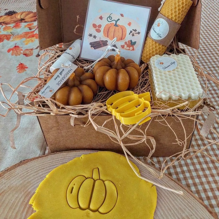 Balkabağı Temalı Balmumu Seti