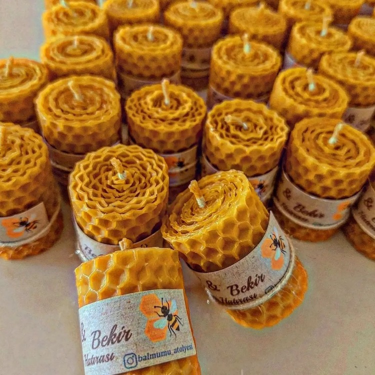 10 Adet Nişan Hediyelik Balmumu