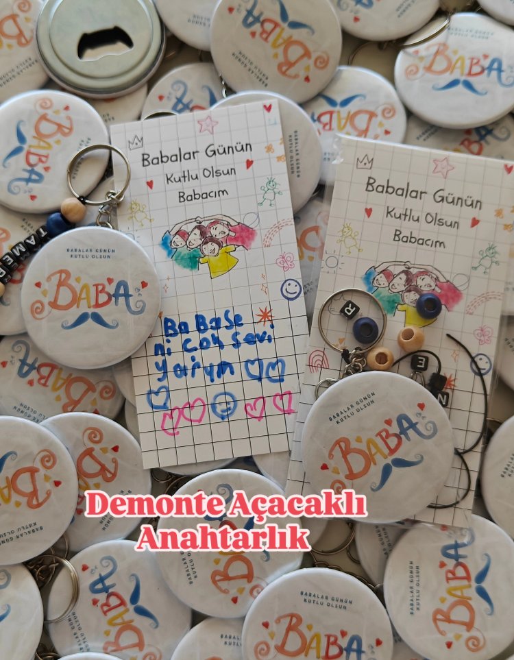 İsme Özel Demonte Açacaklı Anahtarlık