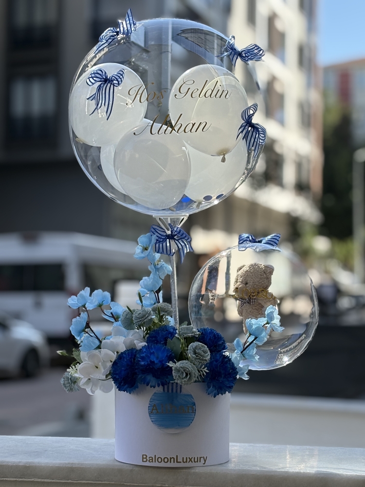 Premıum balon kutusu Mavi