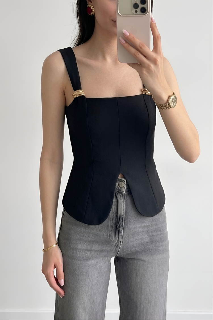Gold Tokalı Korse Bluz