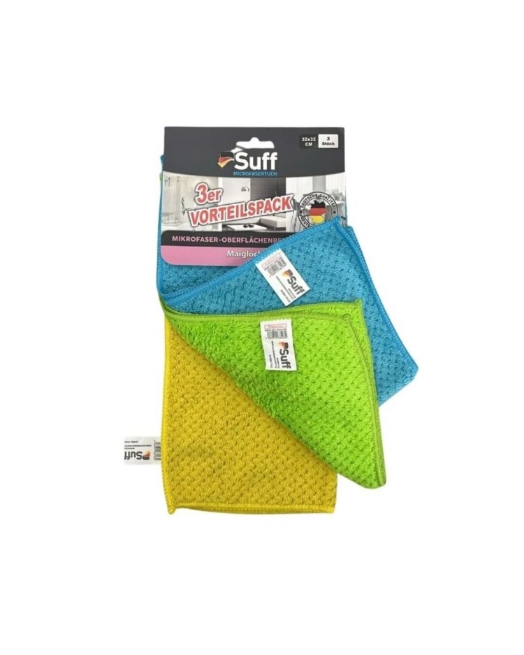 Suff Mikrofiber 3'Lü Temizlik Bezi