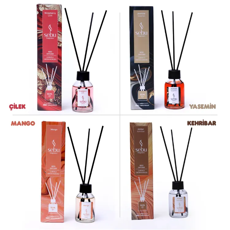 Sebu Premium Çubuklu Ortam Kokusu ve Oda Parfümü – 50 ml