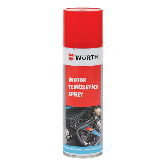 Würth Hızlı Motor Temizleme Spreyi – 500 ml Profesyonel Yağ ve Kir Sökücü