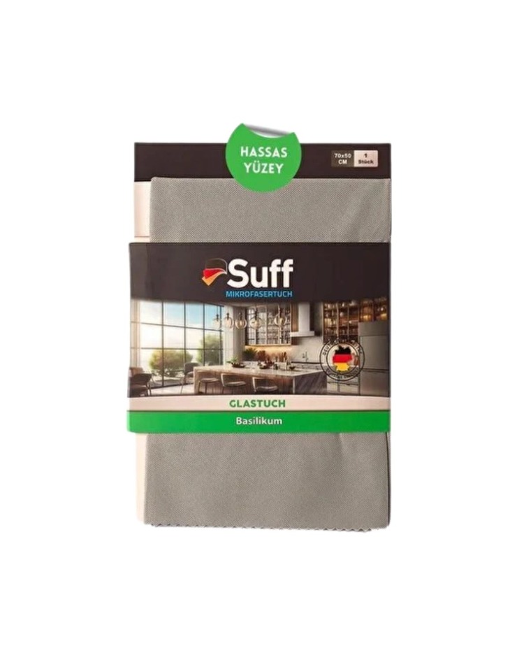 Suff Basilikum Mikrofiber Cam Temizlik Bezi 50x70cm