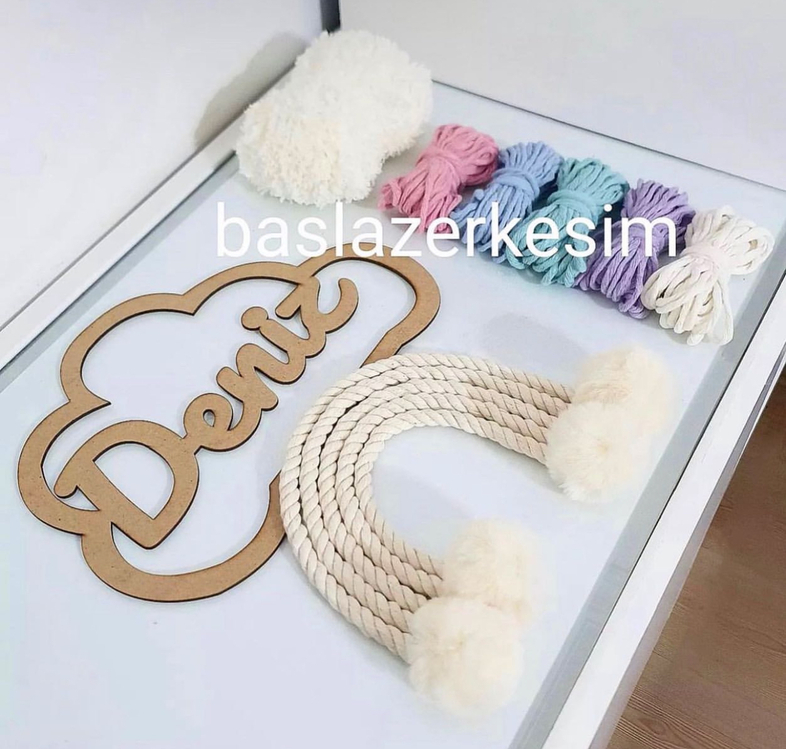 Bulut - kapı süsü set