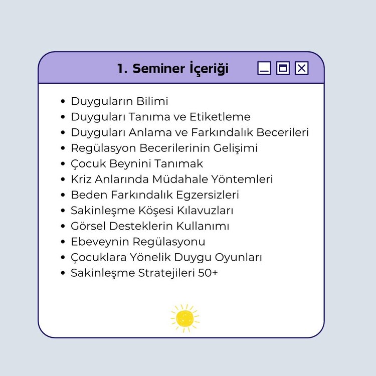 Çocuklarda Duygu Regülasyonu ve Çatışma Çözme Becerileri | Kayıttan İzle :