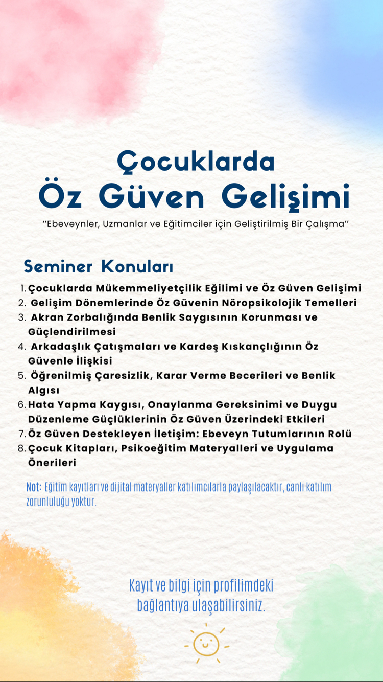 Çocuklarda Öz Güven Gelişimi