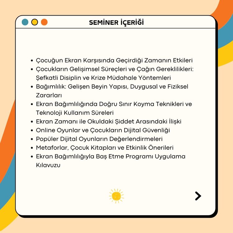 Çocuklarda Ekran Bağımlılığı ile Baş Etme Programı | Kayıttan İzle :