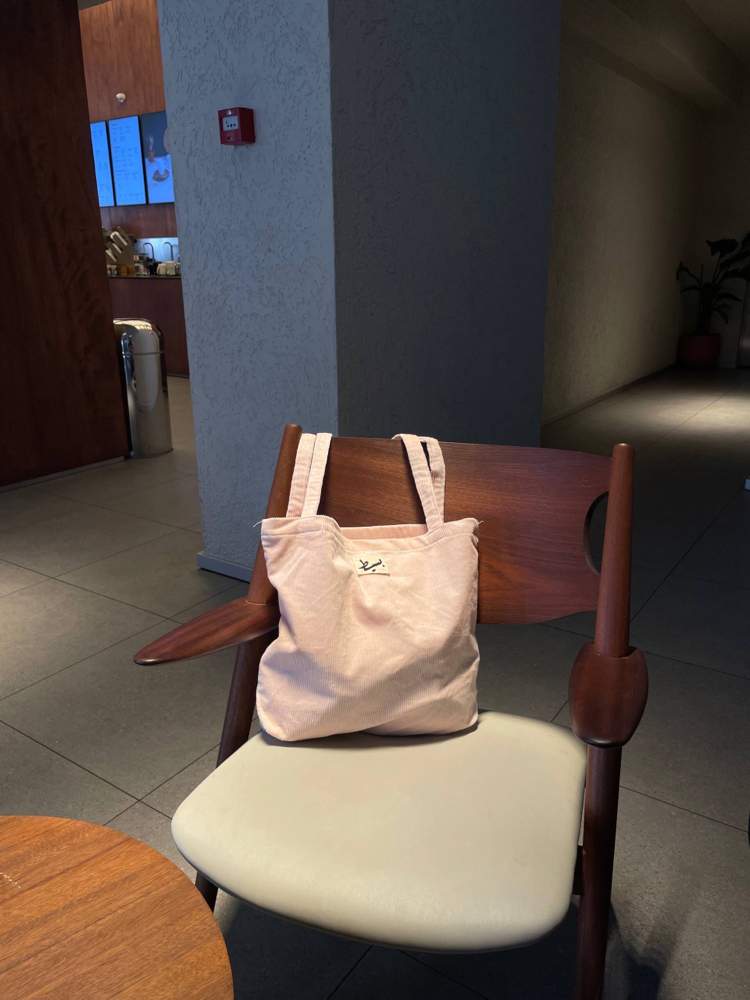 Corduroy tote bag