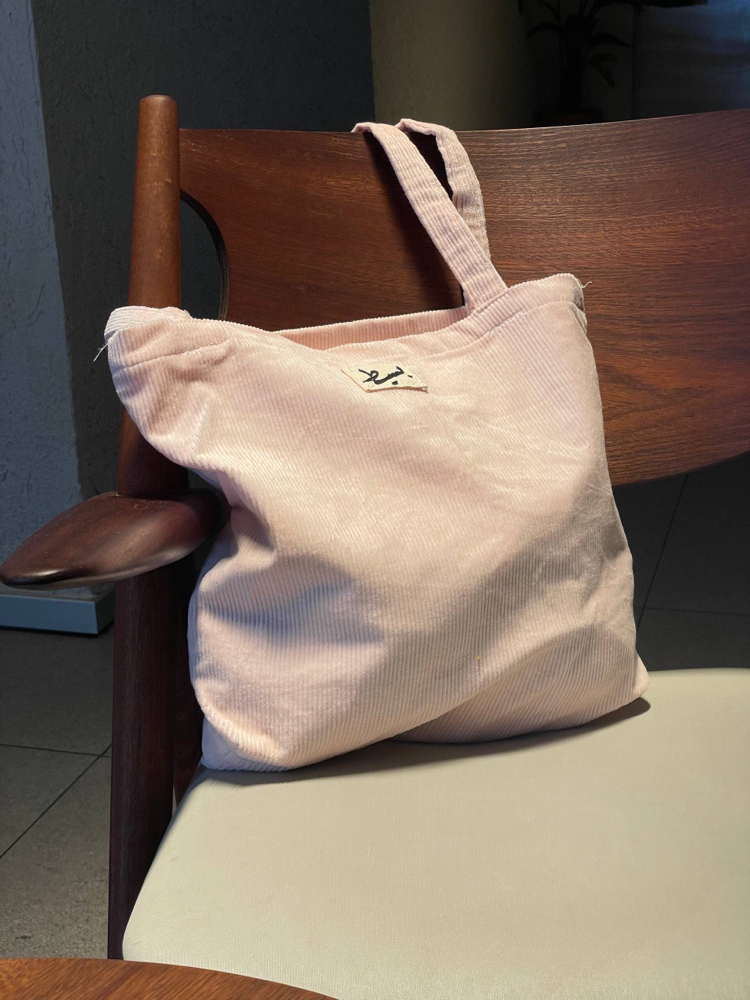 Corduroy tote bag