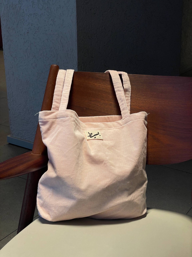 Corduroy tote bag