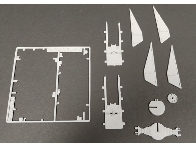Tie Fighter Interceptor Kart Maket Oyuncak