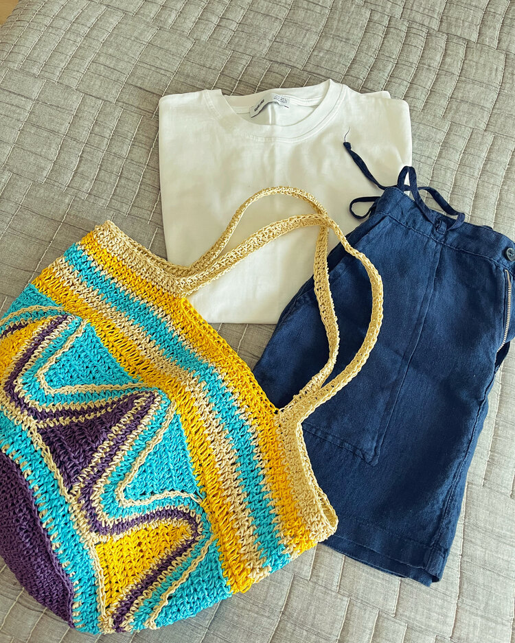 Zara model renkli çanta