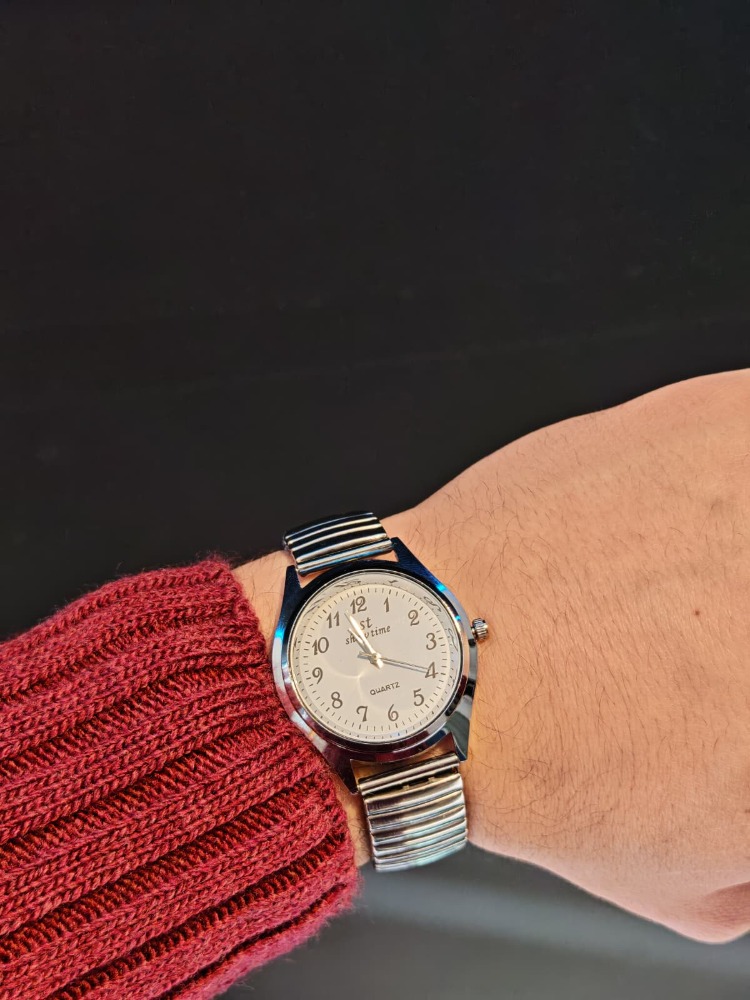 Bileklik Model Klasik Saat-Gümüş