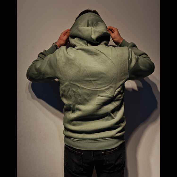 Kapüşonlu Sweatshirt–Haki
