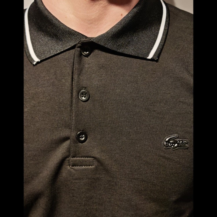 Lacoste Polo Yaka Sweatshirt–Siyah