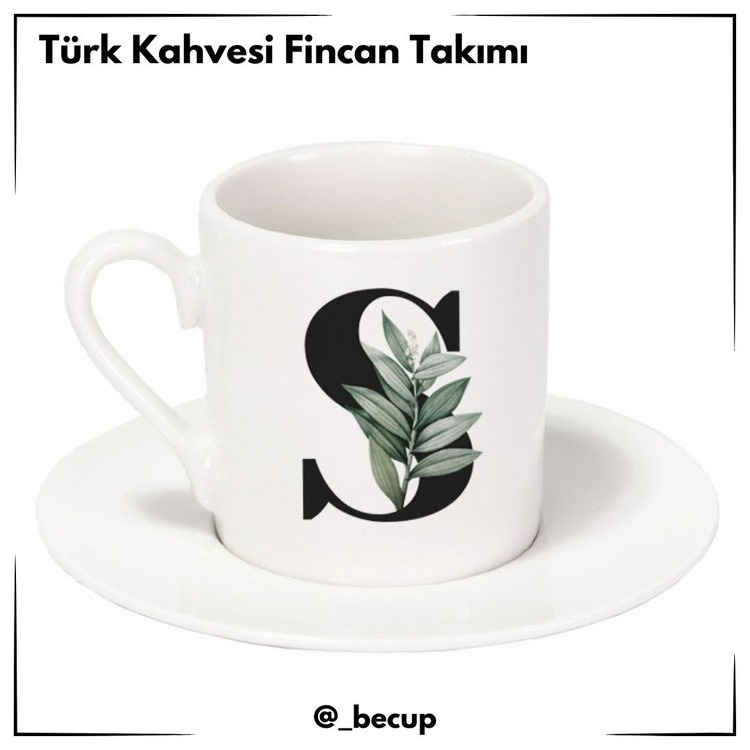 Kişiye Özel Türk Kahvesi Fincan Set