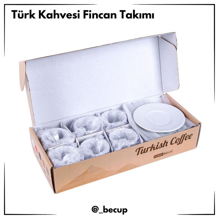 Kişiye Özel Türk Kahvesi Fincan Set