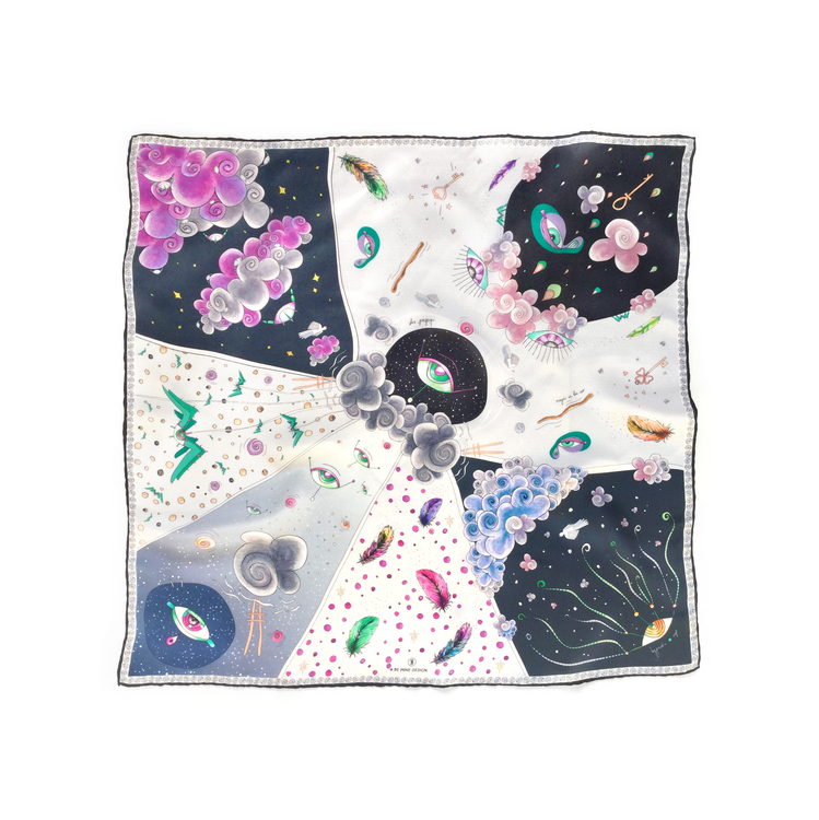 THIRD EYE DREAMS / SILK SCARF 65X65 cm