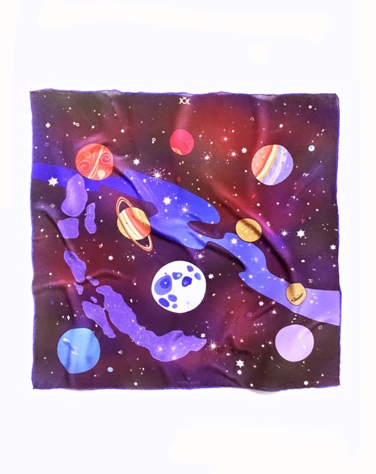 Zodiac Stories | crepe silk scarf