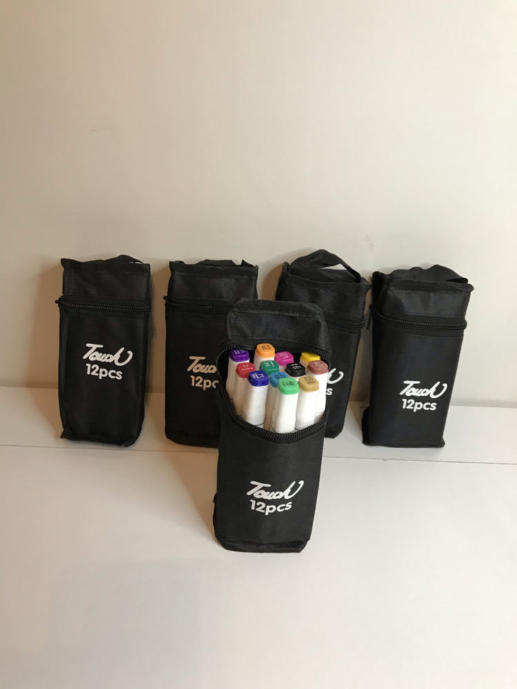 12’li Çantalı Touch marker kalem 