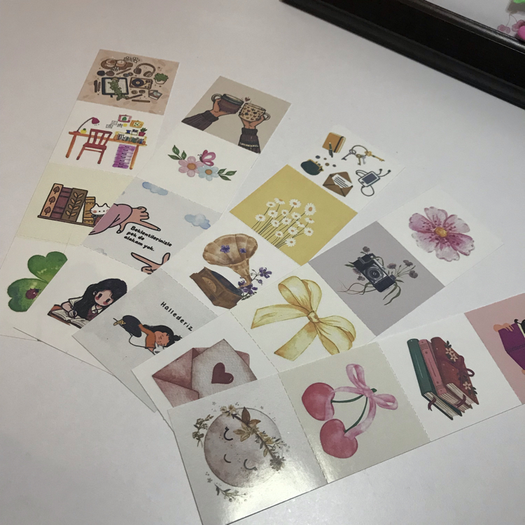 5 Yaprak (20’li) Özel Tasarım Sticker 