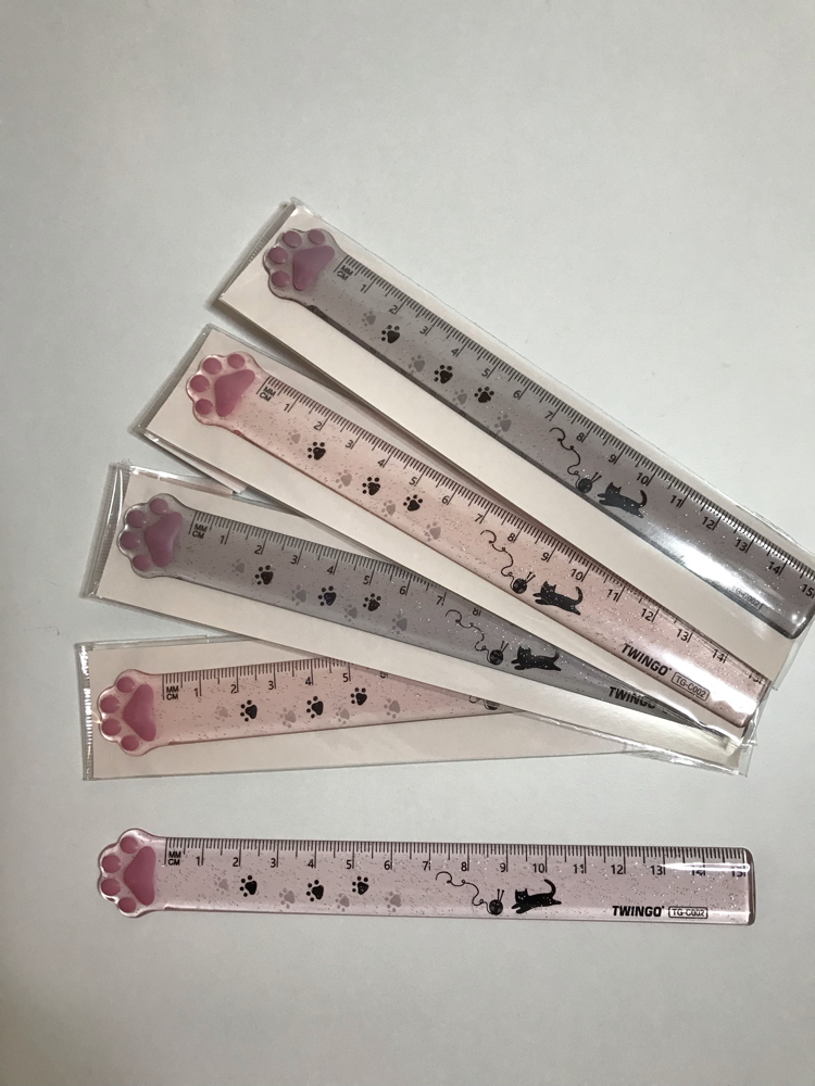 Simli Patili Cetvel 15cm 