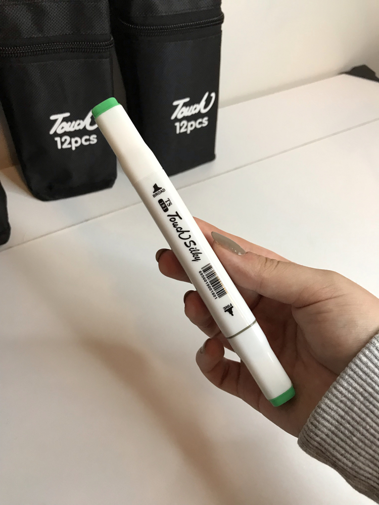 12’li Çantalı Touch marker kalem 