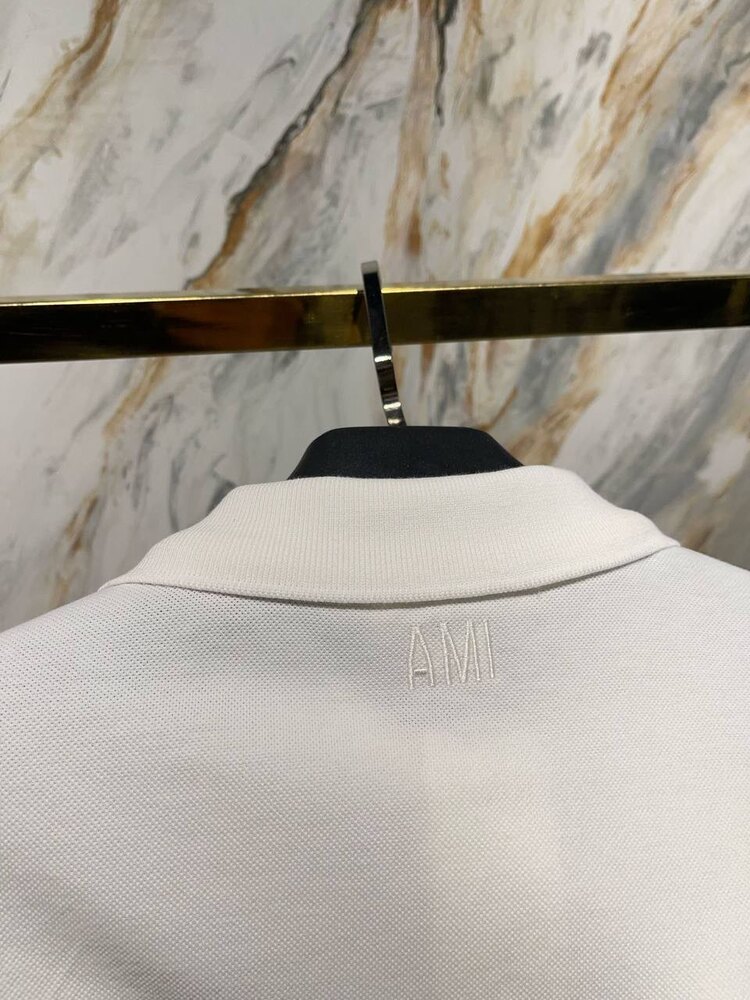 Ami Paris Polo Yaka Beyaz