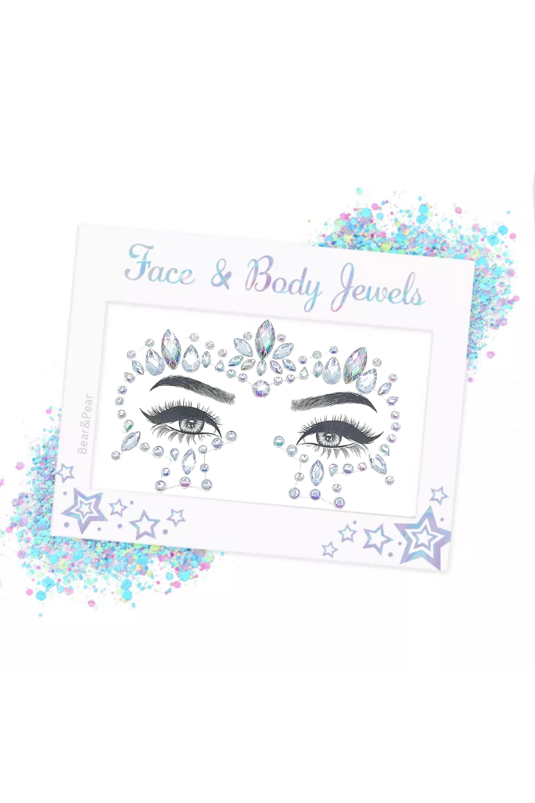 Glamour Kendinden Yapışkanlı Kristal Yüz Taşı Face Gems