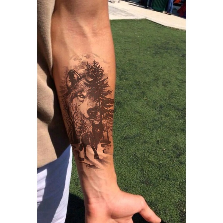  Yalnız Kurt Geçici Kurt Dövmesi Wolf Tattoo
