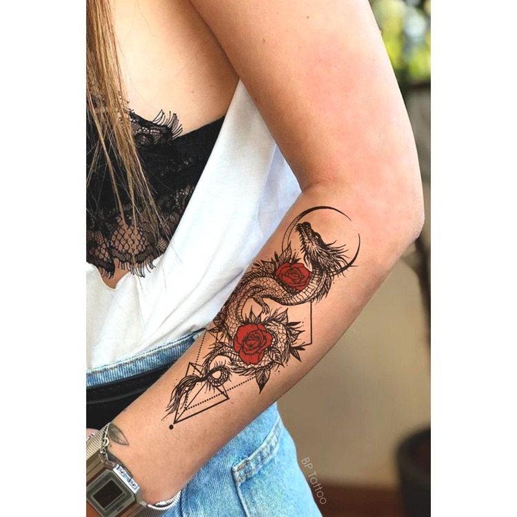  Gül ve Ejderha Dövmesi