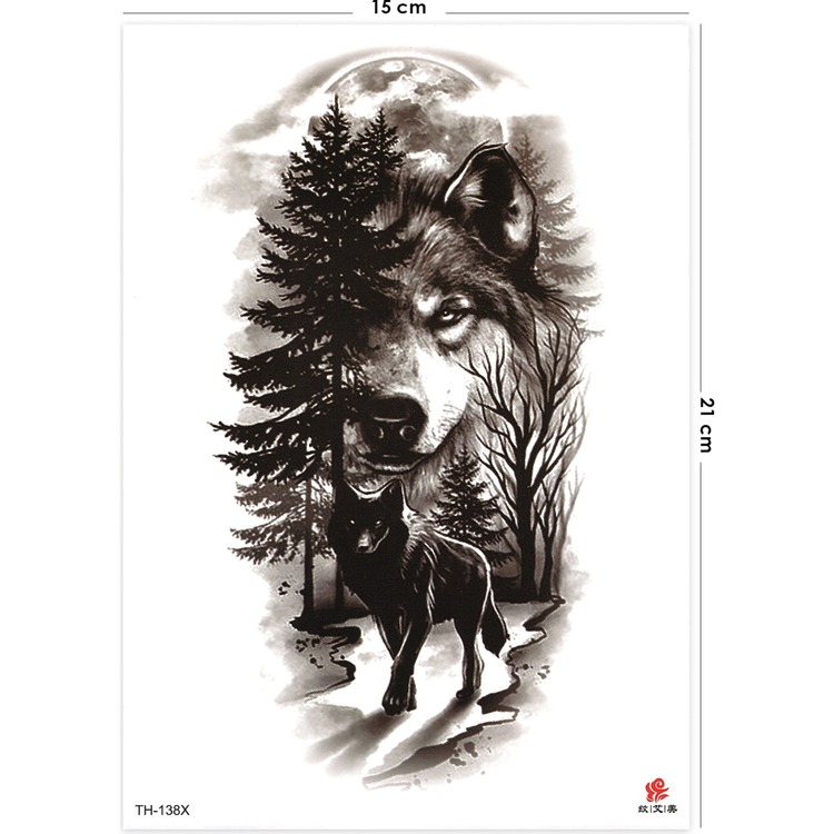  Yalnız Kurt Geçici Kurt Dövmesi Wolf Tattoo